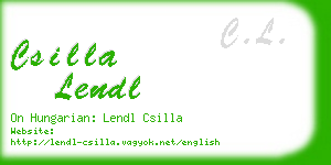 csilla lendl business card